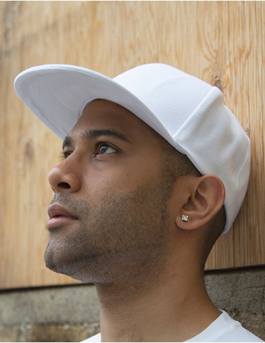 R-RC083X-Bronx Original Flat Peak Snapback Cap